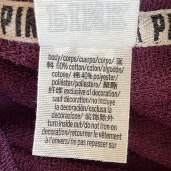 Victoria Secret Pink Purple Graphic Sweatshirt - Picture 5 of 5